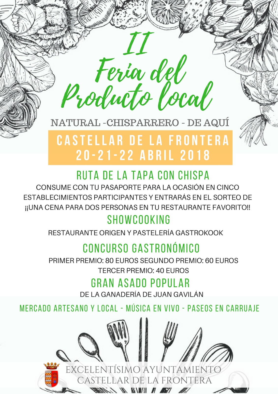 La Feria del Producto Local se celebra el fin de semana del 21 y 22 de abril.