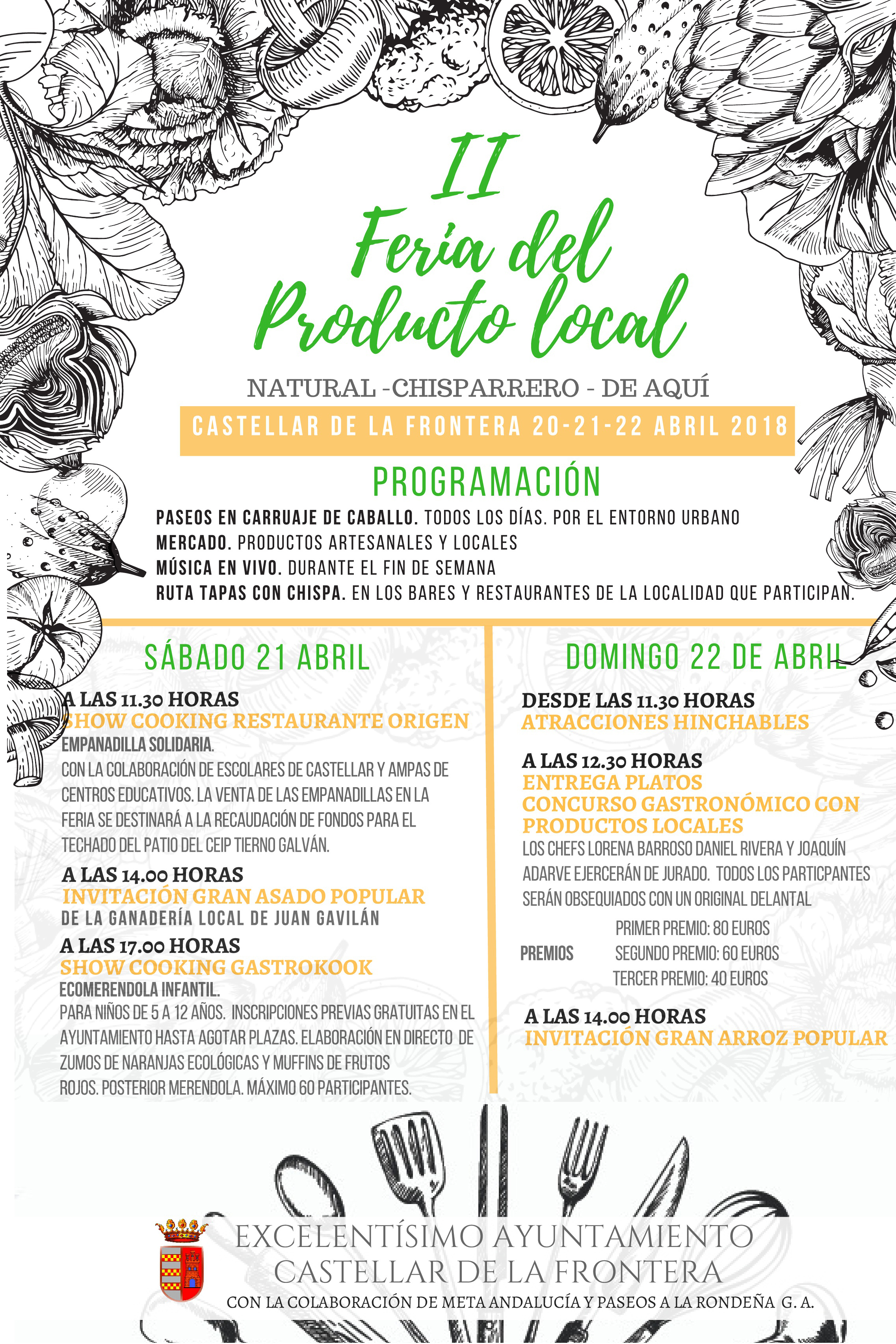 La Feria del Producto Local de Castellar de la Frontera se celebra del 19 al 22 de abril.