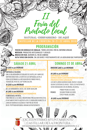 La Feria del Producto Local de Castellar de la Frontera se celebra del 19 al 22 de abril.