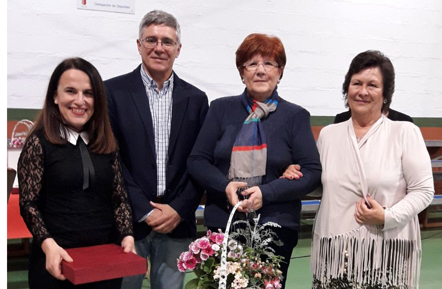 La homenajeada María del Carmen Zarzuela Blanco.