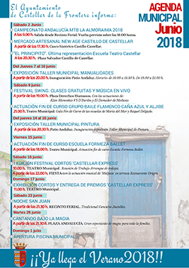 Agenda Municipal Junio 2018 Ayuntamiento Castellar de la Frontera