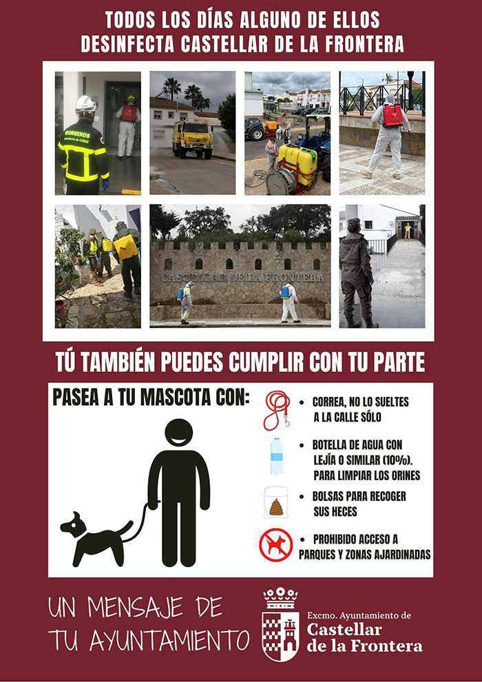 EL AYUNTAMIENTO DE CASTELLAR RECOMIENDA LA INTENSIFICACIÓN DE LAS TAREAS DE LIMPIEZA DE LOS PROPIETARIOS DE MASCOTAS EN LAS CALLES