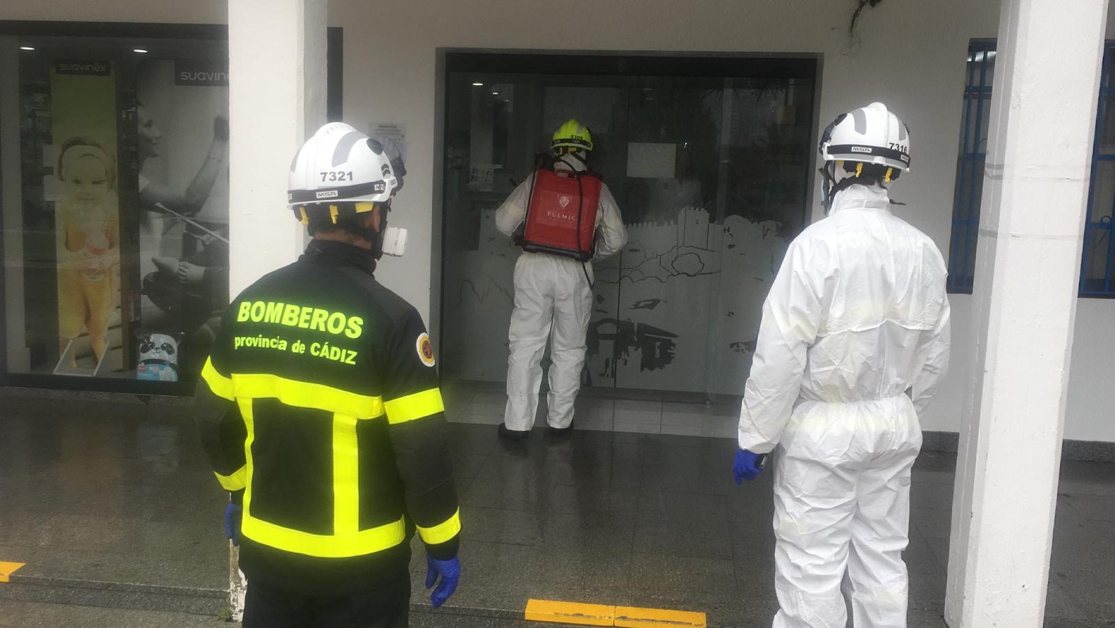 16 Abril 2020 Bomberos Realizan Su Quinto Servicio Desinfectante En Castellar De La Frontera 20