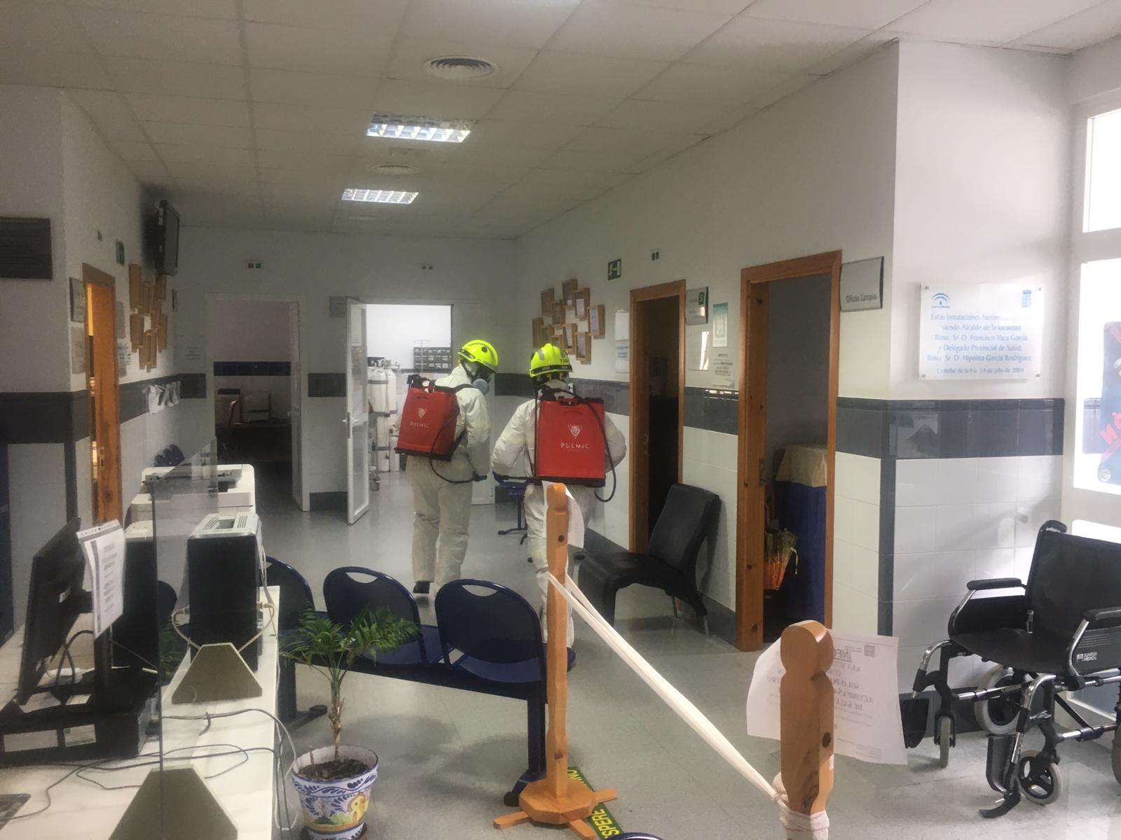 16 Abril 2020 Bomberos Realizan Su Quinto Servicio Desinfectante En Castellar De La Frontera 26