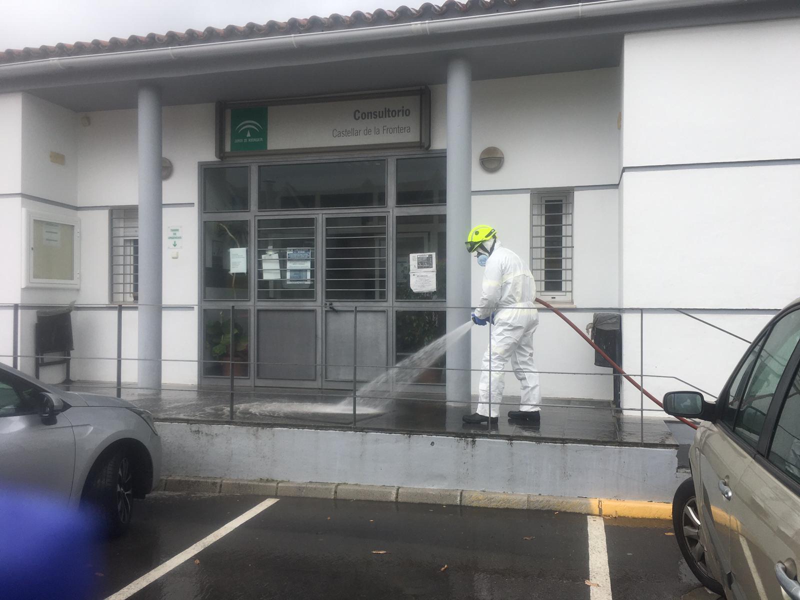 16 Abril 2020 Bomberos Realizan Su Quinto Servicio Desinfectante En Castellar De La Frontera 28