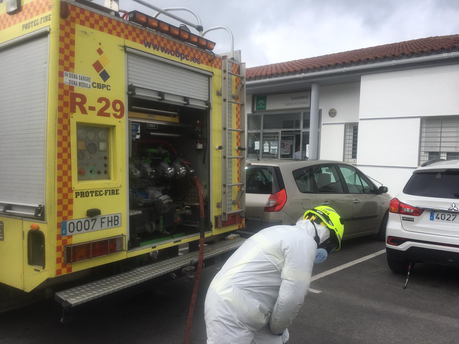 16 Abril 2020 Bomberos Realizan Su Quinto Servicio Desinfectante En Castellar De La Frontera 29