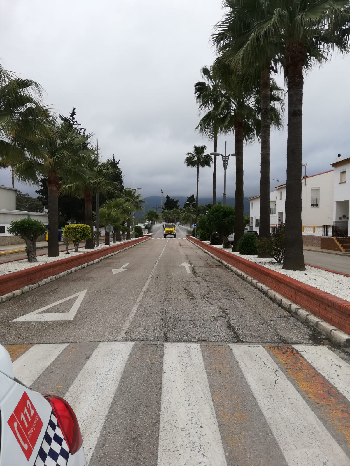 16 Abril 2020 La Almoraima SA Desinfecta HOY Las Calles De Castellar De La Frontera 4
